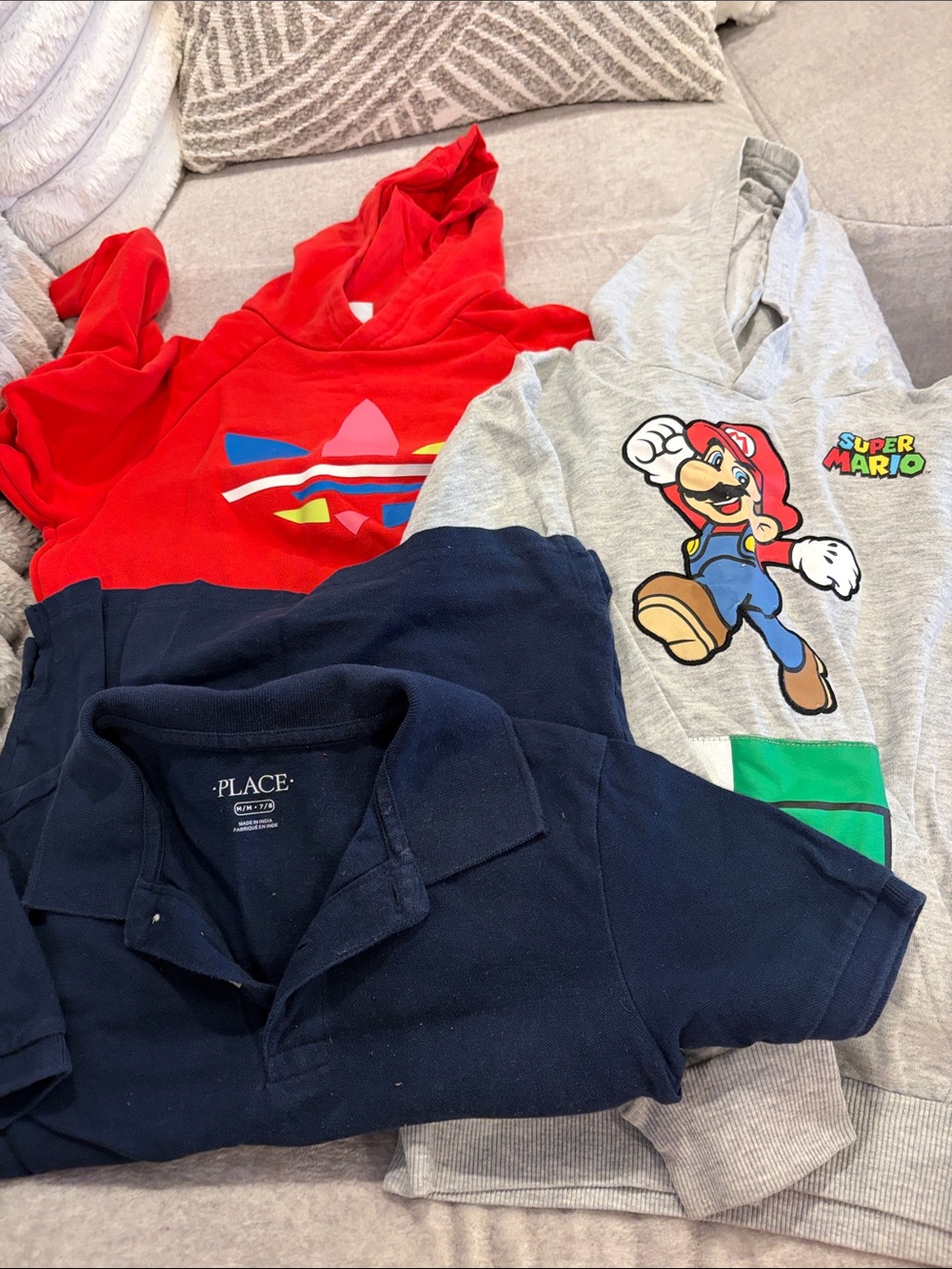 Boys Shirt Bundle - Mario Adidas & Place - Medium
